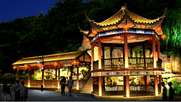 古建筑亮化為什么會選用LED瓦楞燈？